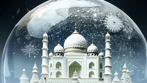 snow globe taj mahal