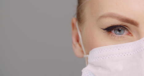 portrait of surgeon close up doctor with protective mask extreme close up 2