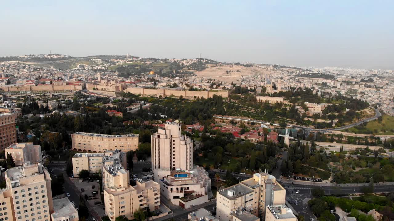 старый город иерусалима с воздуха