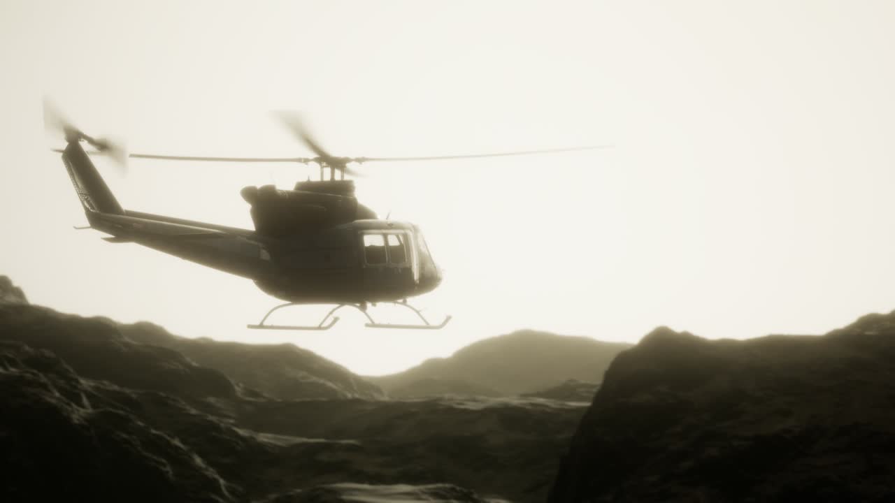 베트남에 있는 미국 군사 헬리 ⁇ 터