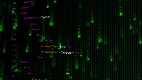 Animación-De-Codificación-Binaria-Y-Procesamiento-De-Datos-Sobre-Fondo-Negro