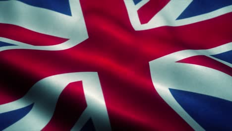 united kingdom flag waving in the wind. national flag of united kingdom. sign of united kingdom seamless loop animation. 4k