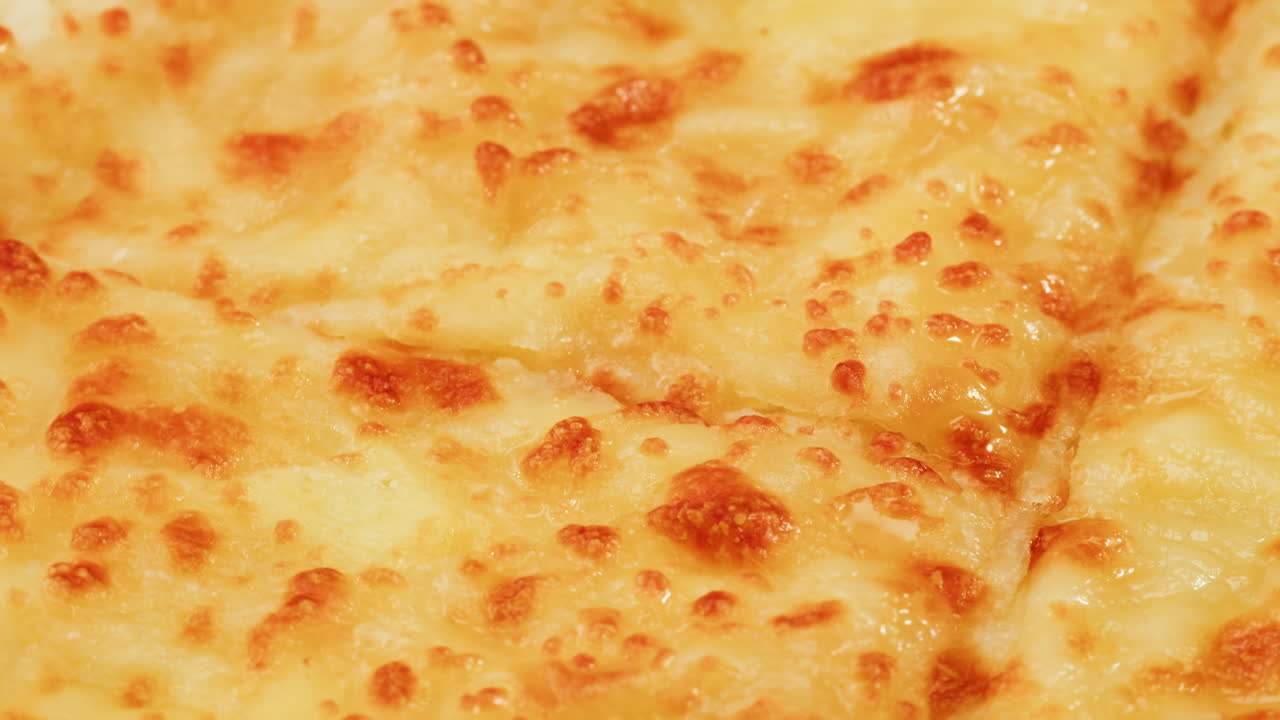 Close-up of Adjarian Khachapuri