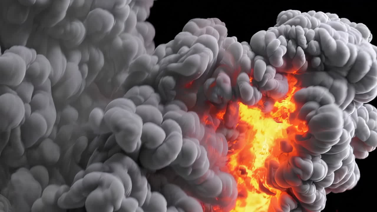 Abstract Smoke and Fire Explosion