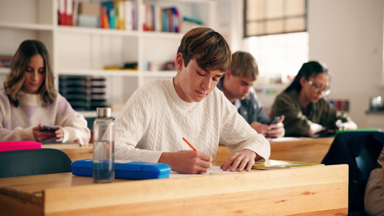 Students in a classroom setting
