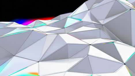 Abstract 3D Geometric Polygonal Surface