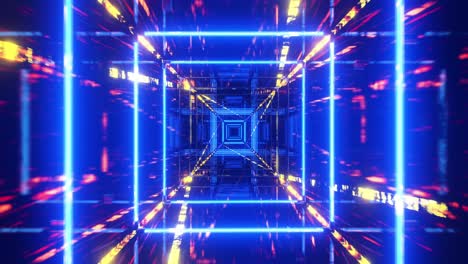 neon tunnel visualization