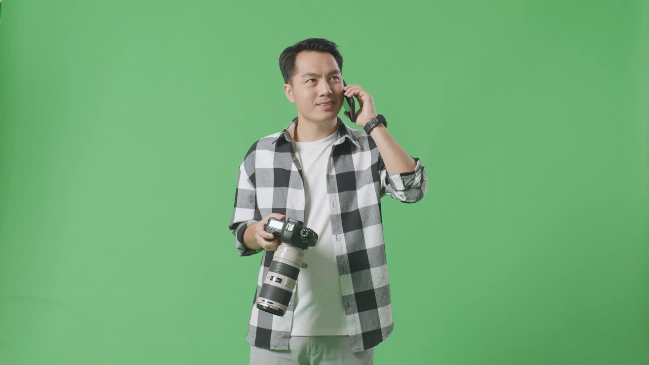 전화로 사진작가