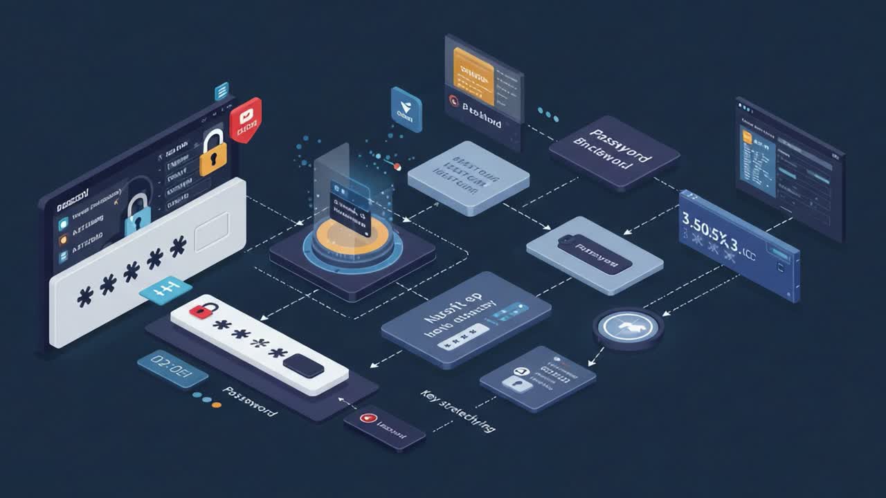 Exploring Advanced Cybersecurity Concepts: A Visual Guide to Password Management, Encryption Techniques, and Digital Safety Protocols in a Modern Virtual Environment