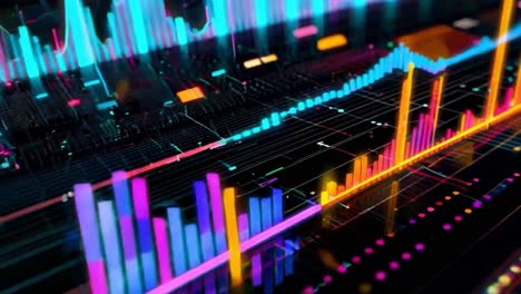 data visualization of stock market trends