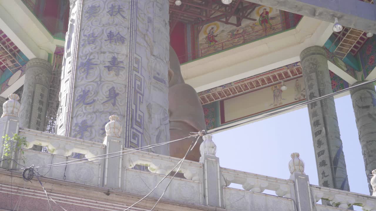 Bronze Statue Of Guan Yin, Goddess Of Mercy, Situated At The Pavilion In Kek Lok Si Temple, Penang, Malaysia - Panoramic Shot