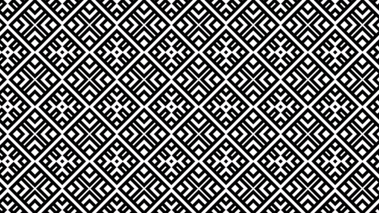 animación de fondo abstracto desplazándose hacia la derecha rombo blanco y negro