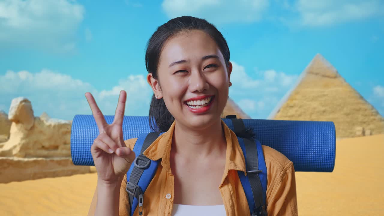 Happy Traveler in Egypt