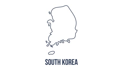 한국의 국기를 스 모션 효과로 지도화하라.