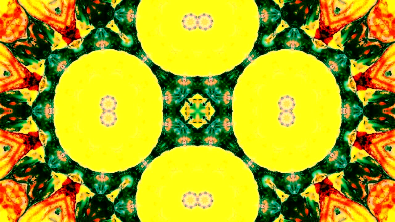 추상적인 다채로운 칼레도스코프 배경 움직임