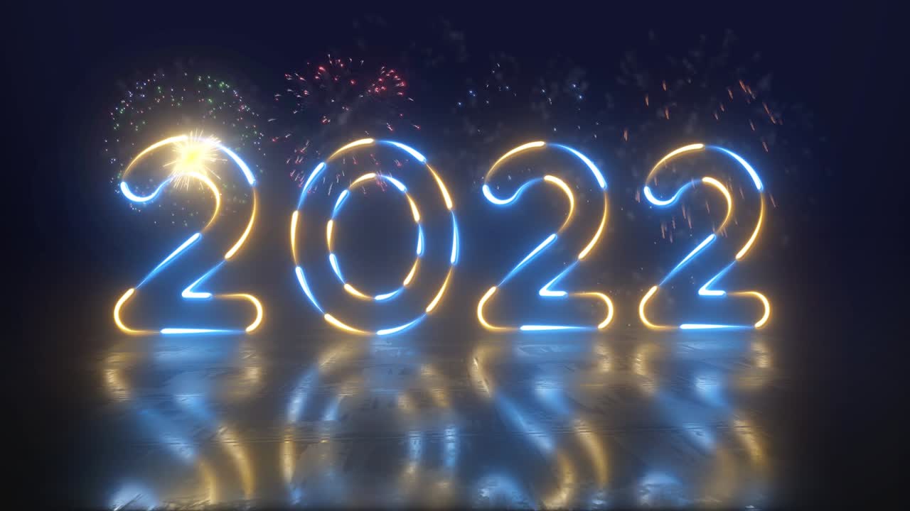 el fondo de la víspera de año nuevo 2022.