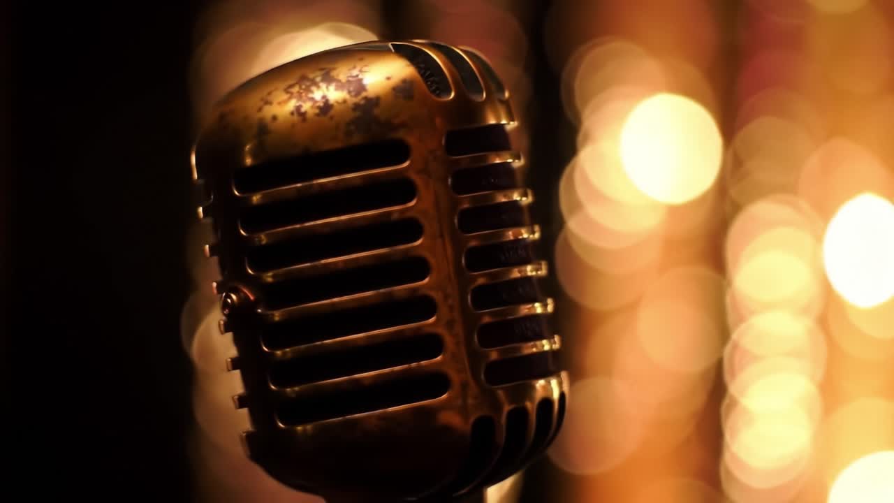 micrófono de época