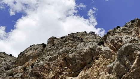 beautiful rock in the middle of spain on a sunny hiking day