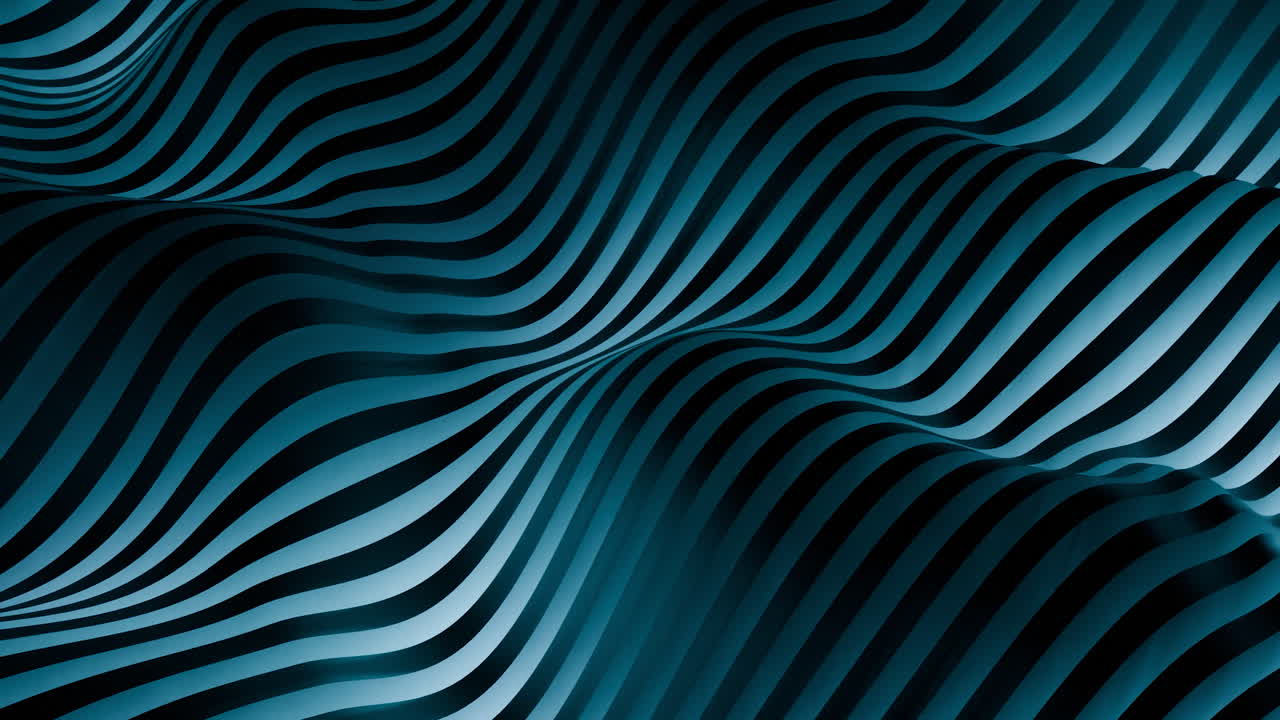 Abstract Blue Wave Pattern
