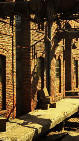 exterior of an old brick building