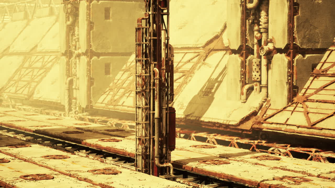 paisaje industrial desolado