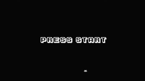 press start retro videogame