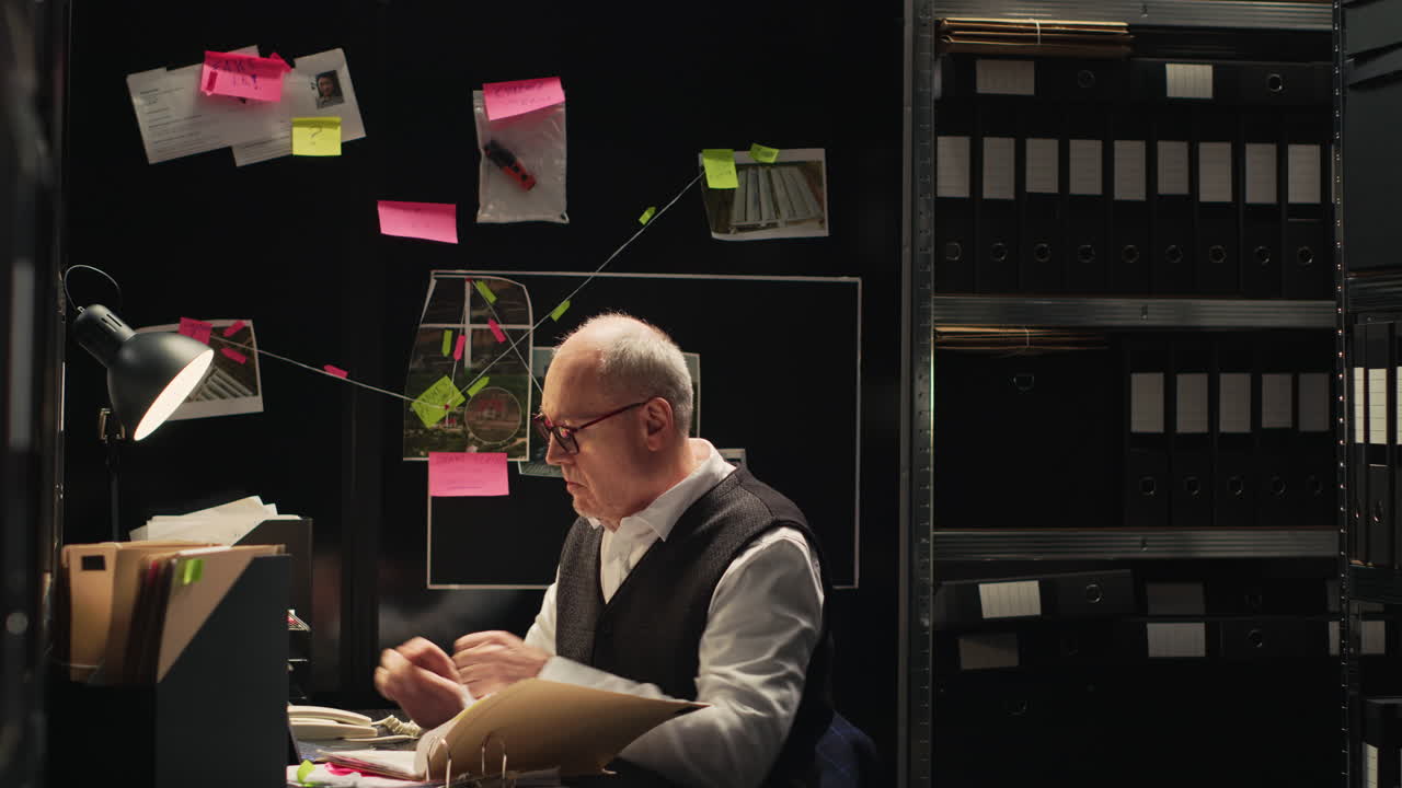 Detective Investigating a Case