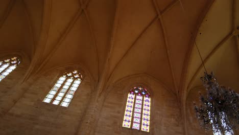 stained glass windows inside saint sacerdos cathedral