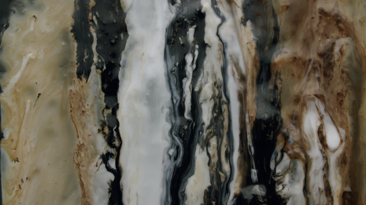 macro disparo de mezcla de pintura