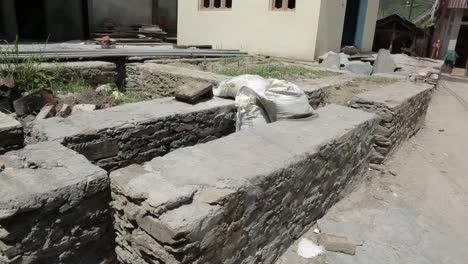 construction of a new house foundation