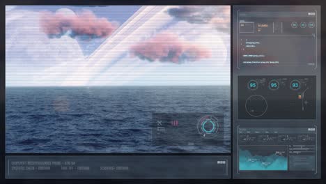 Pantalla-Digital-Sci-fi-Hud---Superficie-De-Un-Planeta-Acuático-Alienígena