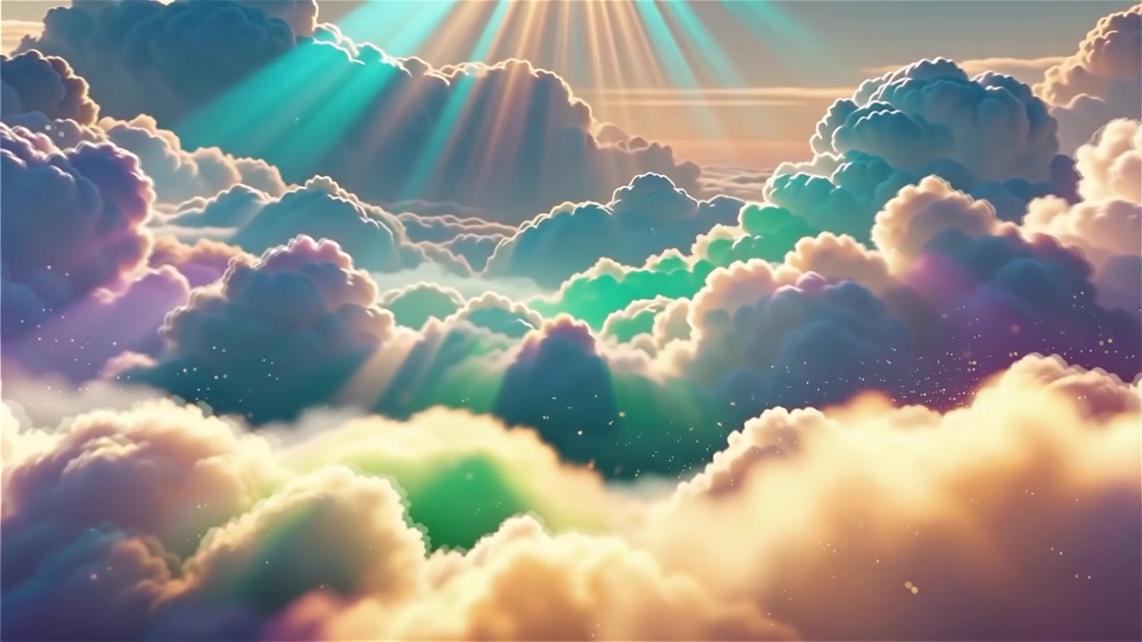 Christian Heavenly Light Worship Background