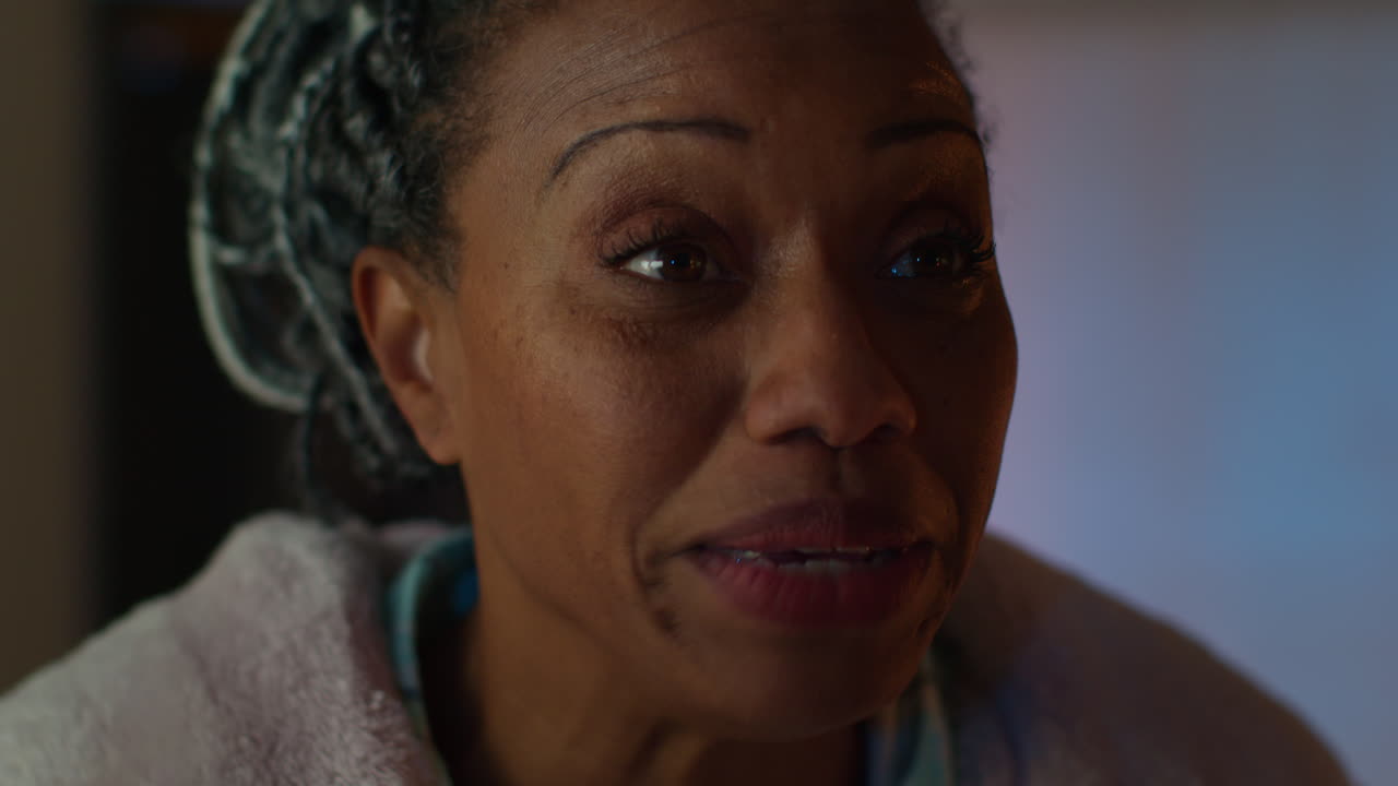 여자 의 클로즈업