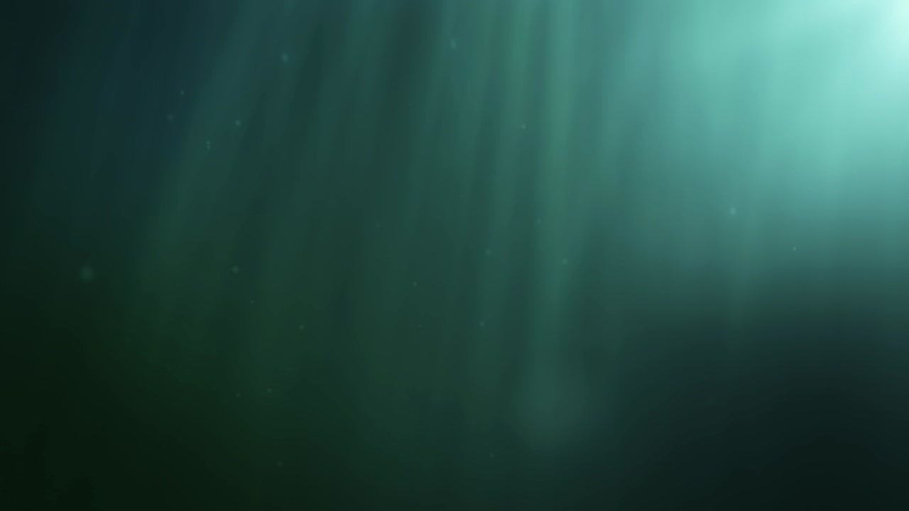 Underwater scene with light rays