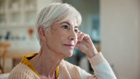 Senior-woman,-thinking-and-planning-for-future