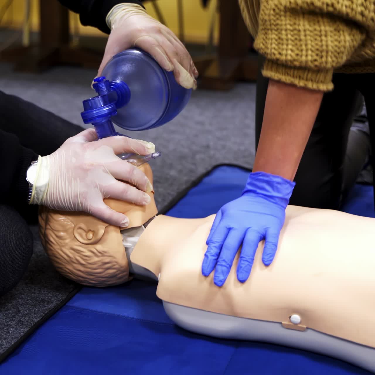 Process of cardiopulmonary resuscitation
