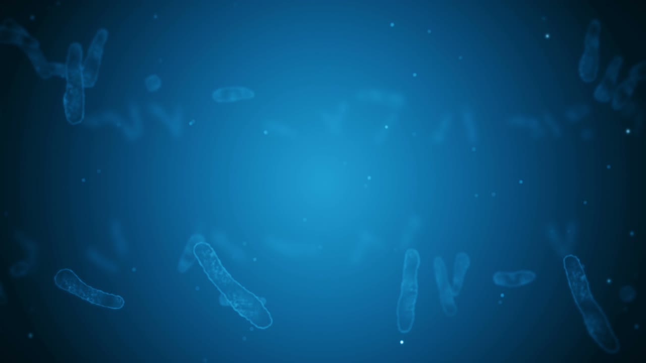 Virus cell in linear shape. Pathogenic viruses causing infection. Loop ...