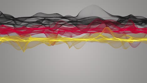 fantastic german color wave animation in slow motion for sporting events and space for text, 4096x2304 loop 4k