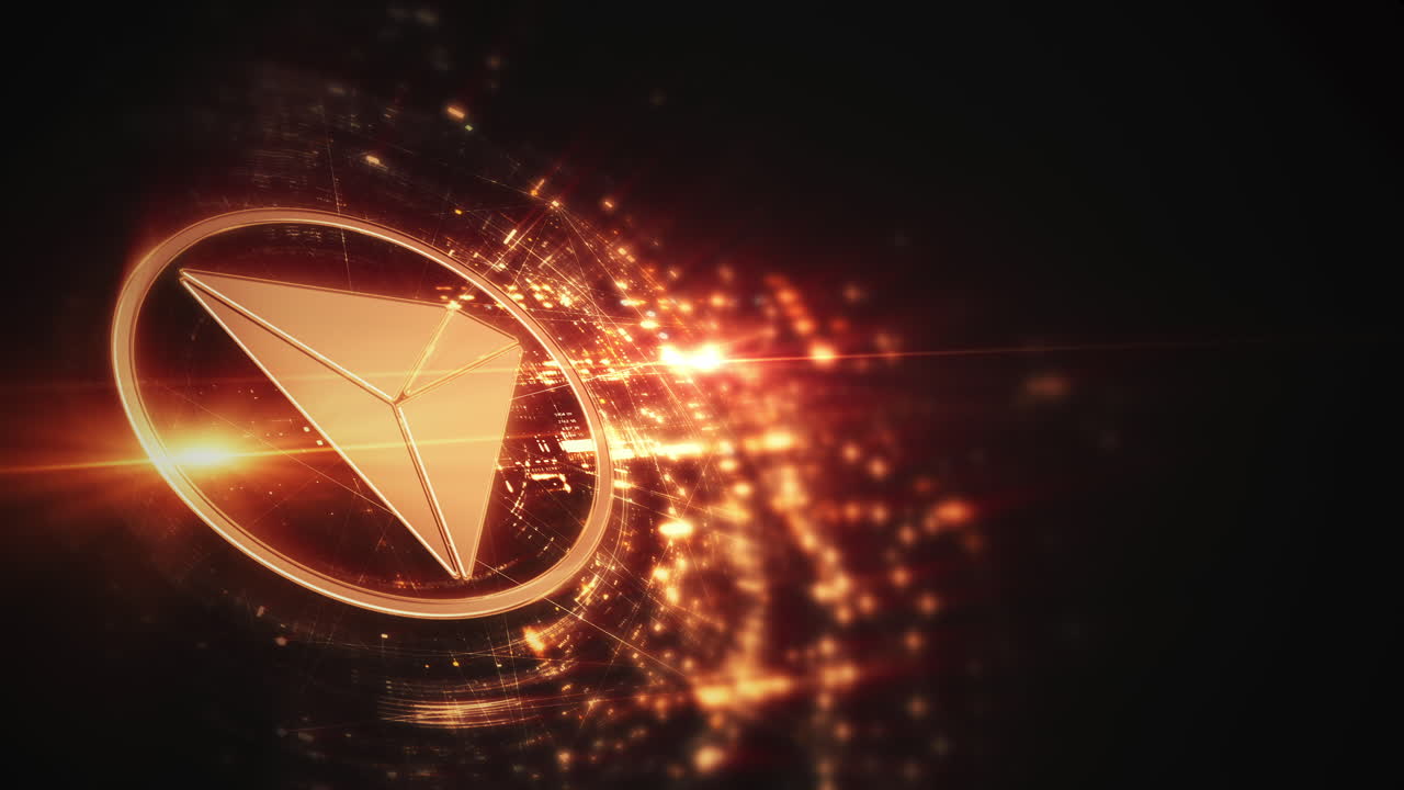 Futuristic digital background highlighting advanced cryptocurrency and encryption technology, featuring blockchain networks and secure cryptographic systems : TRX, TRON
