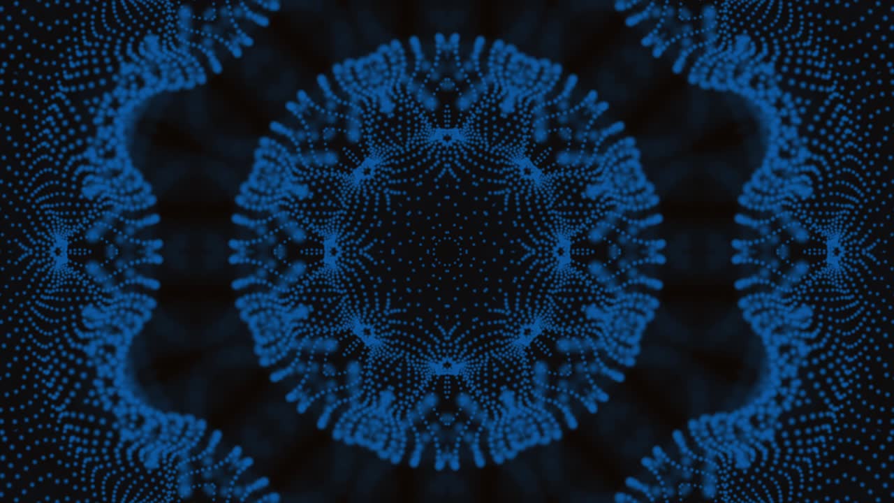 animación de fondo con patrón de caleidoscopio