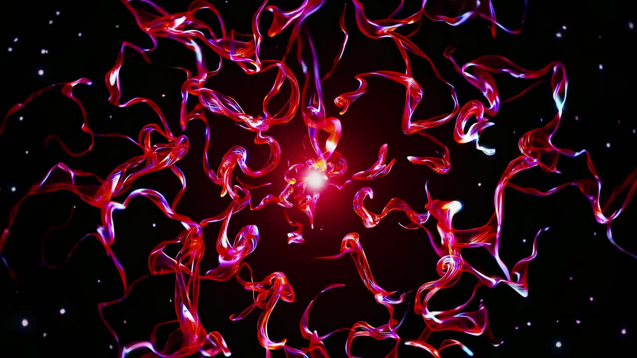 Abstract Glowing Energy Spiral