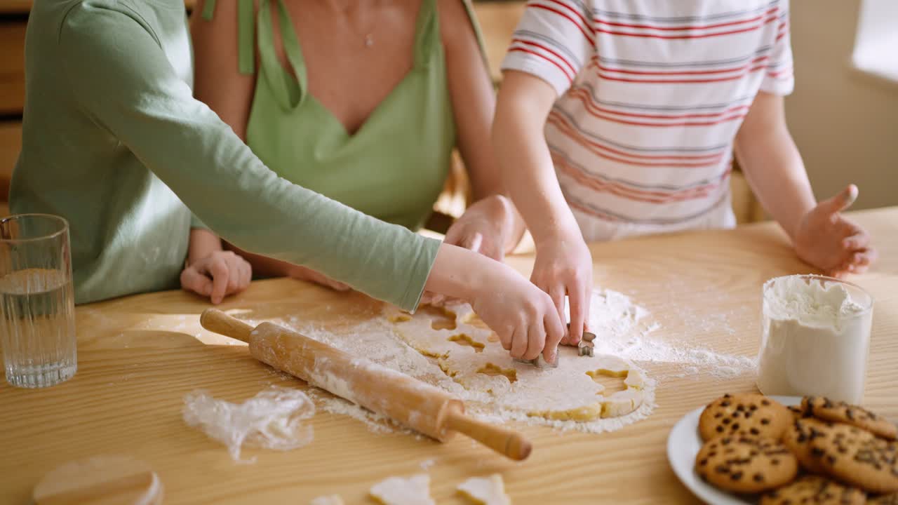 Family Baking Cookies Together