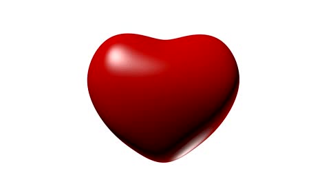 4k intro latidos del corazón con bucle en blanco