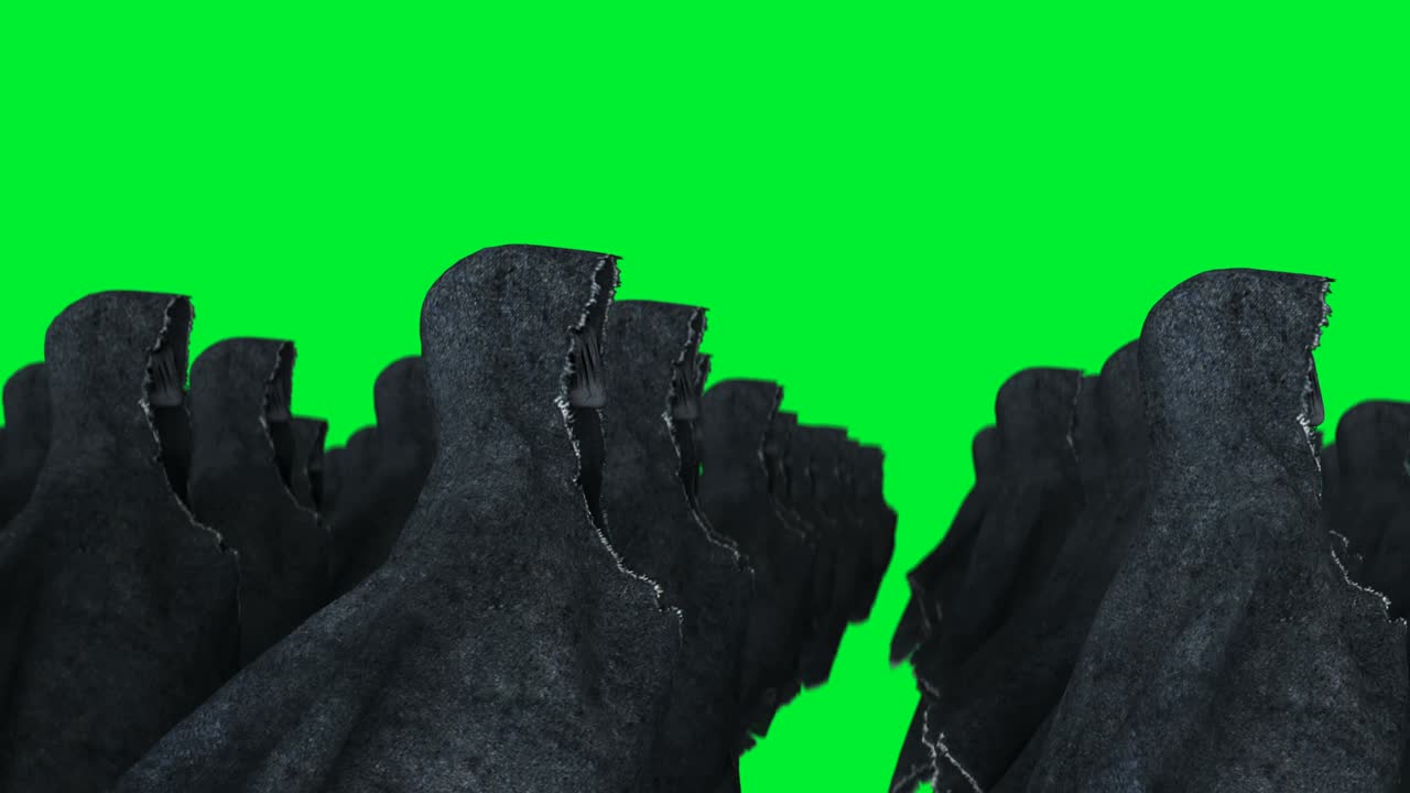 el misterio del miedo a la animación de fantasmas. la sudadera dinámica. el aislamiento. la animación realista de pantalla verde 4k.