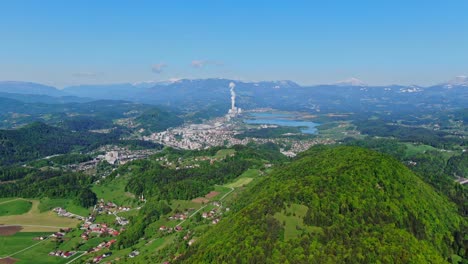 lake velenje and tes power station