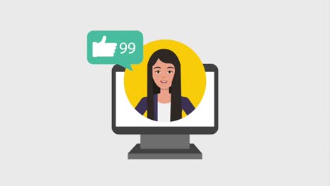 trabajo en equipo personas animación hd