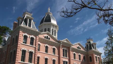 Panningshot-Of-A-Victorian-Style-Red-Brick-Building