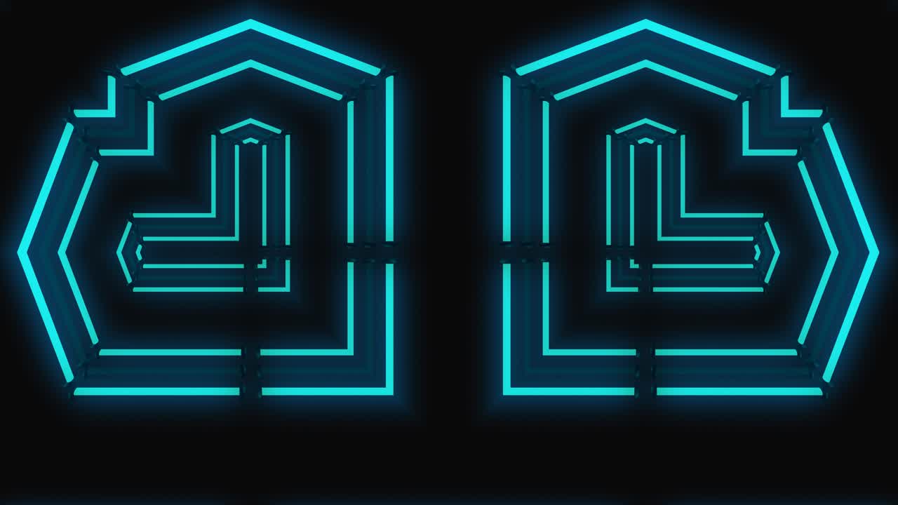 formas geométricas de neón