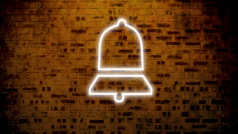 signo de corazón de neón en la pared de ladrillo 4k
