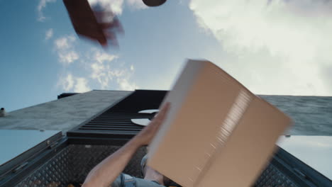 package delivery at building number 3